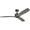 Image de Elstead Lighting Ried ventilateur de plafond silencieux Ø142cm + télécommande, Ventilateur, Marron