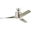 Image de Elstead Lighting Phree ventilateur de plafond silencieux avec lumière LED Ø142cm + télécommande Nickel, Ventilateur, Argent