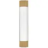 Image de Elstead Lighting, Plafonnier, Elstead Facet LED Wandleuchte Heritage Messing IP44 (1850 lm)