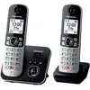 Image de Panasonic KX-TG6862JTB, Téléphone, Noir, Argent