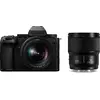 Image de Panasonic Lumix S5 Mark II X + S 20-60mm f3,5-5,6 + S 50mm f1,8 (20 - 60 mm, 24.20 Mpx), Appareil photo, Noir