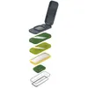 Image de Accessoire de cuisine Joseph Joseph Multi-Prep Compact 4-en-1 Set pour hacher, râper et trancher Blanc Vert