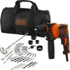 Image de Black & Decker, Perceuse + Visseuses sans fil, BLACK+DECKER BEH710SA40-QS (Perceuse à percussion)