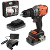 Image de Black & Decker, Perceuse + Visseuses sans fil, Akku-Schlagbohrschrauber, 50Nm, 18V POWERCONNECT, 2x2,0Ah, Koffer