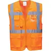 Image de Portwest, Gilet, Gilet de sécurité Athen Executive, orange vif, EN ISO 20471, 100% PL, taille S (S)