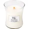 Image de WoodWick, Bougie parfumée, White Tea & Jasmin (275 g)