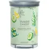 Image de Yankee Candle, Bougie parfumée, Bougie parfumée Cucumber Mint Cooler Signature Large Tumbler