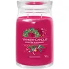 Image de Yankee Candle, Bougie parfumée, Bougie parfumée Sparkling Winterberry Signature Large Jar (567 g)