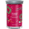 Image de Yankee Candle, Bougie parfumée, Bougie parfumée Sparkling Winterberry Signature Large Tumbler (567 g)
