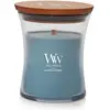 Image de WoodWick, Bougie parfumée, Bougie parfumée Evergreen Cashmere Medium Jar (275 g)