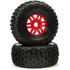 Image de Arrma 1/8 dBoots Fortress Front/Rear 2.4/3.3 Pre-Mounted Tires 17mm Hex Red (2)
