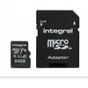 Image de Integral Carte Micro SD à mémoire intégrale (64 Go, microSDXC, U1, UHS-I), Carte mémoire, Noir