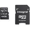 Image de Integral INMSDX64G-100V30 (64 Go, microSDXC, U3, UHS-I), Carte mémoire, Noir