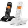 Image de Motorola Dect Téléphone Numérique Sans Fil S1202 Duo, Téléphone, Noir, Blanc