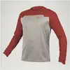Image de Endura, Hommes, Maillot de cyclisme, MT500 BURNER L/S JERSEY BRK (S), Rouge, S