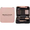 Image de Makeup Revolution, Poudre pour sourcils, Kit de sculpture de sourcils (Dark Brown)