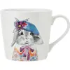 Image de 6x Mikasa Tipperleyhill Rabbit Print Mug en porcelaine, 380ml, Tasse, Multicolore, Blanc