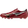 Image de Mizuno, Hommes, Chaussures de football, Alpha II Pro FG Rouge (42), Or, Noir, Rouge