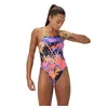 Image de Speedo Maillot De Bain Allover Digital Lattice Tie-back UK 30