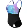 Image de Speedo, Femmes, Maillot de bain, Shaping Contoure Eclipse, Bleu, (38)