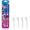 Image de Brush-Baby, Tête de brosse à dents, KidzSonic Rocket and Unicorn Replacement Brush Heads Age 3 (4x)