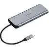 Image de Targus USB-C Dsppt Alt Mode Dual 4k (USB-C, 1 portion), Station d’accueil + hub USB, Gris, Argent