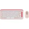 Image de Logitech Pop Icon Combo Souris Et Kb (Italien, Sans fil), Clavier, Blanc, Pink
