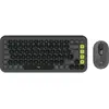 Image de Logitech Pop Icon Combo Souris Et Kb (Italien, Sans fil), Clavier, Vert, Gris