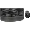 Image de Logitech Wave Keys and Lift Combo (DE, Sans fil), Clavier, Noir