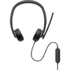 Image de Dell WH3024 (Filaire), Casque micro de bureau, Noir