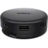 Image de Dell Pro 7-in-1 USB-C Travel Hub DA326 (USB-C, 7 ports), Station d’accueil + hub USB, Noir