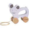 Image de Trixie Baby Bébé en bois à tirer, Mme Souris