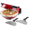 Image de Domo ELEKTRISCHER PIZZAOFEN Pizzabäcker, Gril de table, Rouge