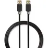 Image de Nedis Câble USB 2.0 A mâle - A mâle 2.0 m Anthracite (2 m, USB 2.0), Câble USB