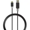 Image de Nedis Câble USB USB 3.2 Gen 1 USB-A mâle USB-CT mâle 5 Gbps plaqué or 1.00 m rond PVC Anthrazi (1 m, USB 3.2 Gen 1, 60 W), Câble USB