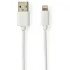 Image de Nedis Câble USB - USB 2.0 - Apple Lightning 8 broches - A mâle - 480 Mbps - 12 W - plaqué or - 2 m (2 m, USB 2.0, 12 W), Câble USB