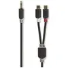 Image de Nedis Câble audio stéréo Mach ou 3,5 mm - 2 x RCA Hemb (0.20 m, Câbles Cinch), Câble audio
