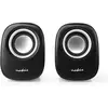 Image de Nedis Haut-parleurs pour PC - noir/argent, Haut-parleur PC, Noir, Argent