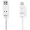 Image de Nedis Câble plat USB 2.0 A mâle - Micro B mâle 1.0 m (1 m, USB 2.0), Câble USB