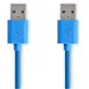 Image de Nedis Ccgp61000bu20 Câble Usb 3.2 Gen 1 Usb-a M-usb-a M 5gbs Nickelé 2 M