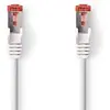 Image de Nedis Câble Cat 6 RJ45 mâle RJ45 mâle S/FTP 5.00 m rond LSZH Blanc Sac plastique (S/FTP, CAT6, 5 m), Câble réseau