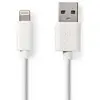 Image de Nedis Câble USB - Apple Lightning 8 broches - USB-A mâle - nickelé - 3.00 m - rond - PVC - blanc (3 m, USB 2.0, 12 W), Câble USB