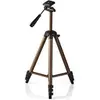 Image de Nedis Trépied - Max 2 kg - 128 cm - 645g - Pieds en canal 3 sections 20 mm - Pieds rhombiques avec le C (Matières plastiques, Métal), Trépied, Argent, Bronze
