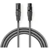 Image de Nedis Câble Audio Symétrique Coth15010gy50 Xlr 3 Broches M-xlr 3 Broches F Nickelé 5 M