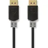Image de Nedis CCBW37014AT20. Longueur du câble : 2 m, connecteur 1 : DisplayPort, connecteur 2 : DisplayPort. (2 m), Câble vidéo, Gris