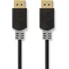 Image de Nedis Câble DisplayPort DisplayPort mâle DisplayPort mâle 8K@60Hz Plaqué or 3.00 m (3 m), Câble vidéo