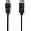 Image de Nedis Câble DisplayPort DisplayPort mâle DisplayPort mâle 8K@60Hz Nickelé 3.00 m rond PVC S (3 m), Câble vidéo