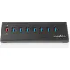 Image de Nedis UHUBUP3810BK. Interface hôte : USB 3.2 Gen 1 (3.1 Gen 1) Micro-B, Interfaces du hub : USB 3.2 Gen (USB-A, 8 ports), Station d'accueil + hub USB, Noir