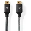 Image de Nedis Câble Hdmi Cvtb35000gy10 Ultra Haute Vitesse Hdmi-hdmi 8k 48 Gbps 6.3 Mm 1 M 60hz