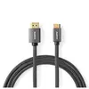 Image de Nedis Câble High Speed HDMI T avec Ethernet HDMIT mâle HDMIT mini mâle 4K@60Hz 18 Gbps 2.00 m (2 m), Câble vidéo, Gris